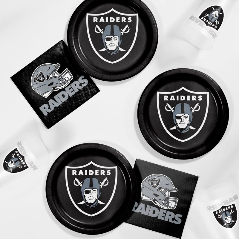 Bulk Las Vegas Raiders Paper Dessert Plates (96 per Case)