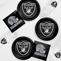 Bulk Las Vegas Raiders Paper Dessert Plates (96 per Case)