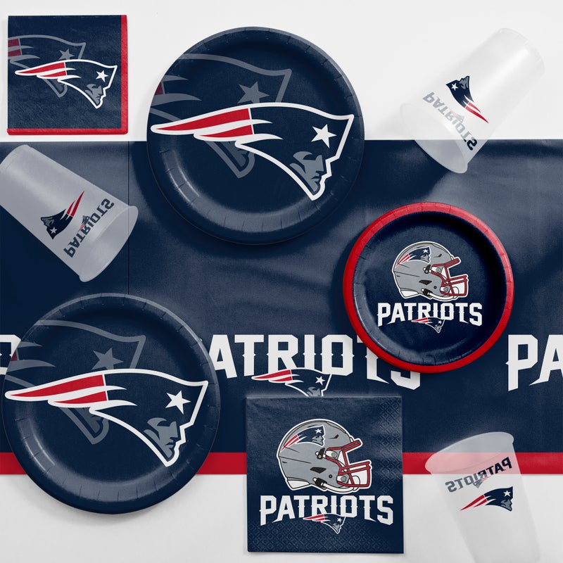 Bulk New England Patriots Paper Dessert Plates (96 per Case)