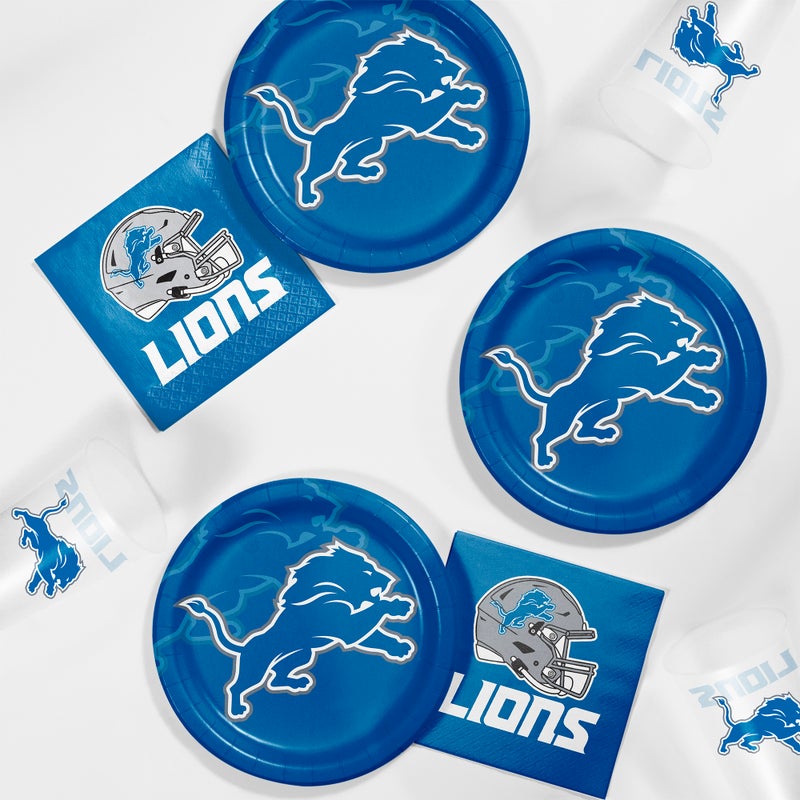 Bulk Detroit Lions Plastic Table Covers (12 per Case)