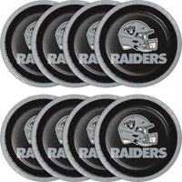 Bulk Las Vegas Raiders Paper Dessert Plates (96 per Case)
