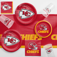 Bulk Kansas City Chiefs Plastic Table Covers (12 per Case)