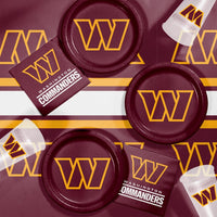 Bulk Washington Commanders 8.75 Inch Paper Dinner Plate (96 per Case)