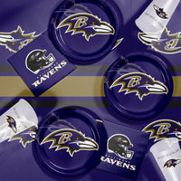 Bulk Baltimore Ravens Plastic Table Covers (12 per Case)