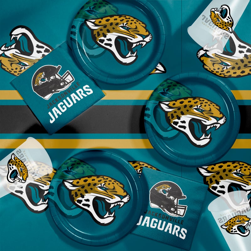 Bulk Jacksonville Jaguars Plastic Table Covers (12 per Case)