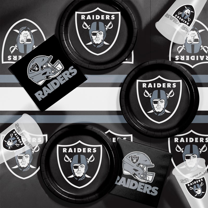Bulk Las Vegas Raiders Paper Dessert Plates (96 per Case)