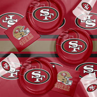 Bulk San Francisco 49ers Paper Dinner Plates (96 per Case)