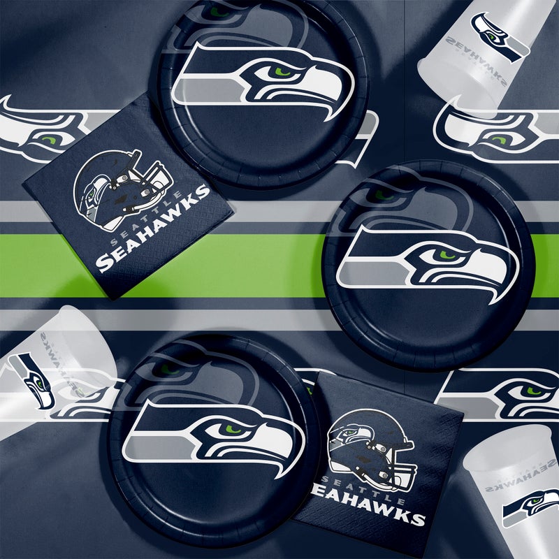 Bulk Seattle Seahawks Paper Dinner Plates (96 per Case)