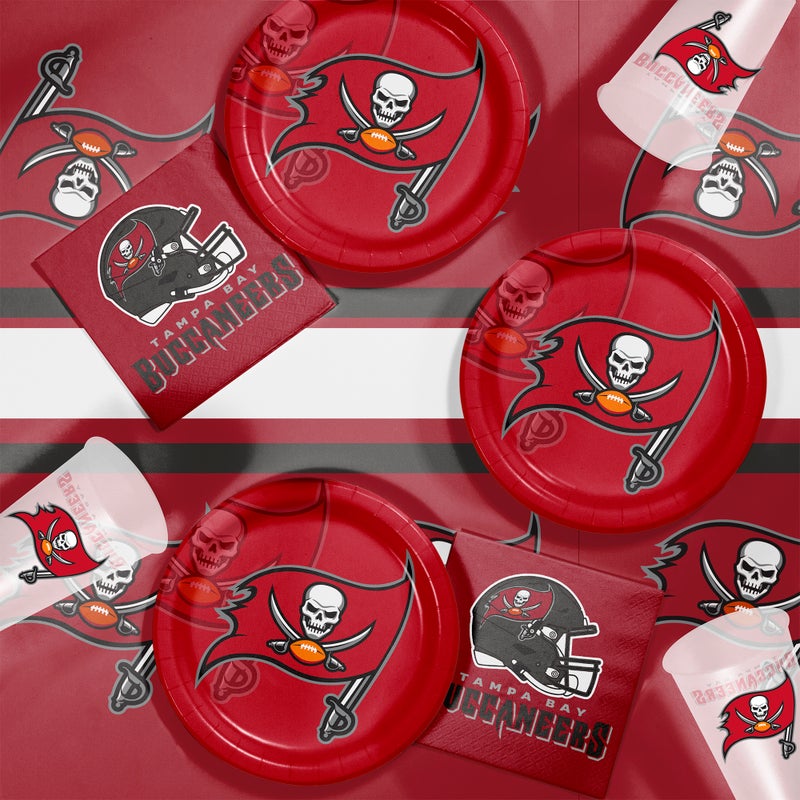 Bulk Tampa Bay Buccaneers Plastic Table Covers (12 per Case)