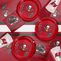 Bulk Tampa Bay Buccaneers Plastic Table Covers (12 per Case)