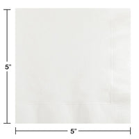 Beverage Napkin 2ply - White Party Decoration from Bulk Party Decorations