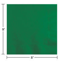 Beverage Napkin 2ply - Emerald Green Party Decoration from Bulk Party Decorations