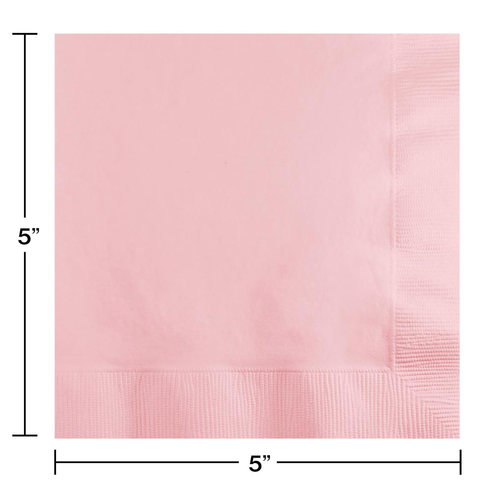 Beverage Napkin 2ply - Classic Pink Party Decoration from Bulk Party Decorations