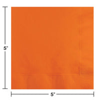 Beverage Napkin 2ply - Sunkissed Orange Party Decoration from Bulk Party Decorations
