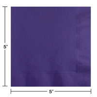 Beverage Napkin 2ply - Purple Party Decoration from Bulk Party Decorations