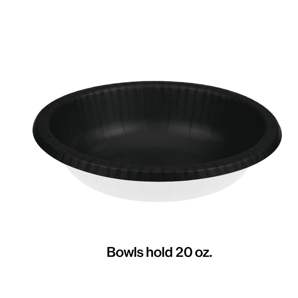 200ct Bulk Black Velvet Paper Bowls