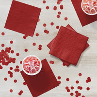 Bulk Classic Red 2 Ply Beverage Napkins (1200 per Case)