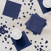 Bulk Navy 2 Ply Beverage Napkins (1200 per Case)