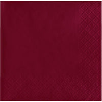 Bulk Burgundy 2 Ply Beverage Napkins (1200 per Case)