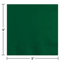 Bulk Hunter Green Paper Beverage Napkin 2ply (Case of 1200)