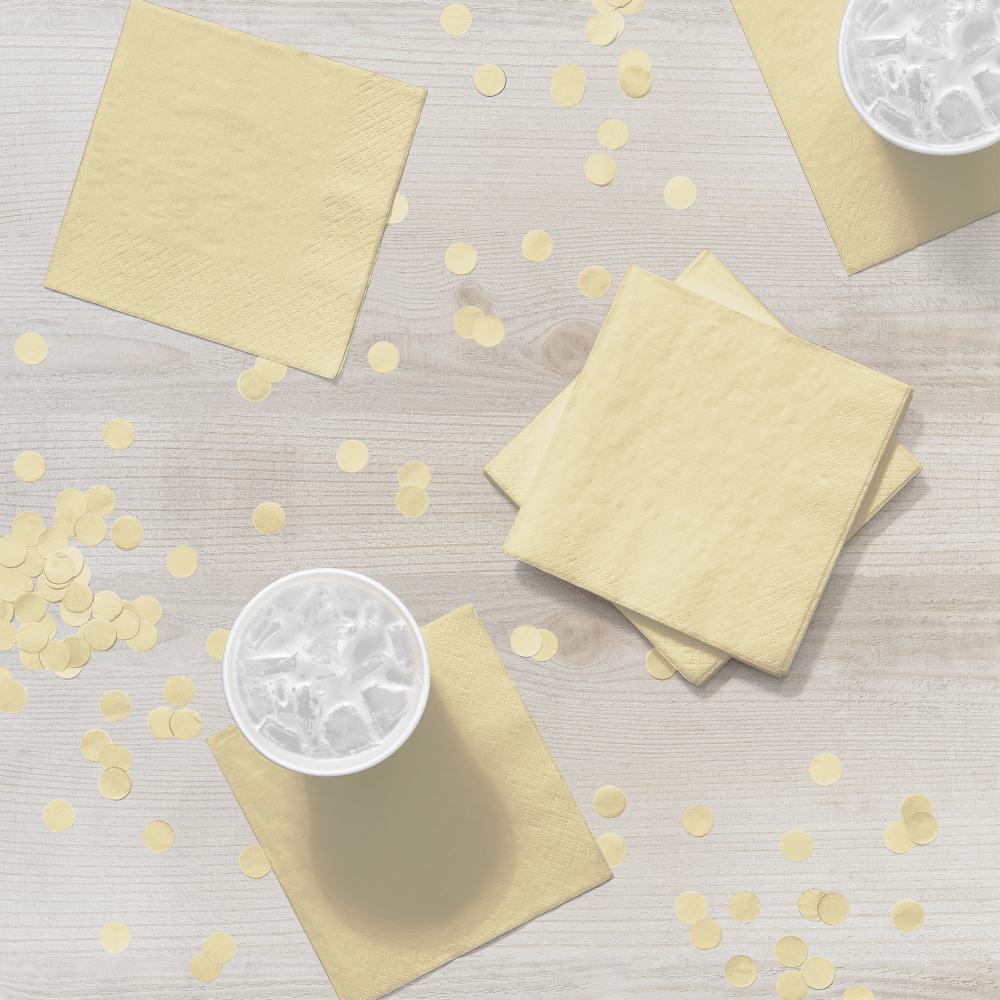 Bulk Ivory 2 Ply Beverage Napkins (1200 per Case)