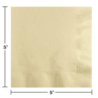 Bulk Ivory 2 Ply Beverage Napkins (1200 per Case)