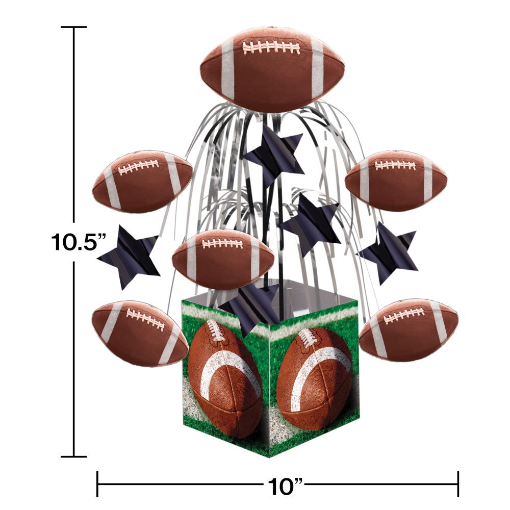 6ct Bulk Tailgate Rush Cascading Foil Centerpieces
