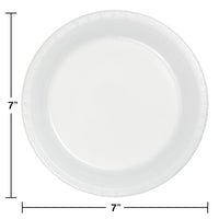 240ct Bulk White Plastic Dessert Plates