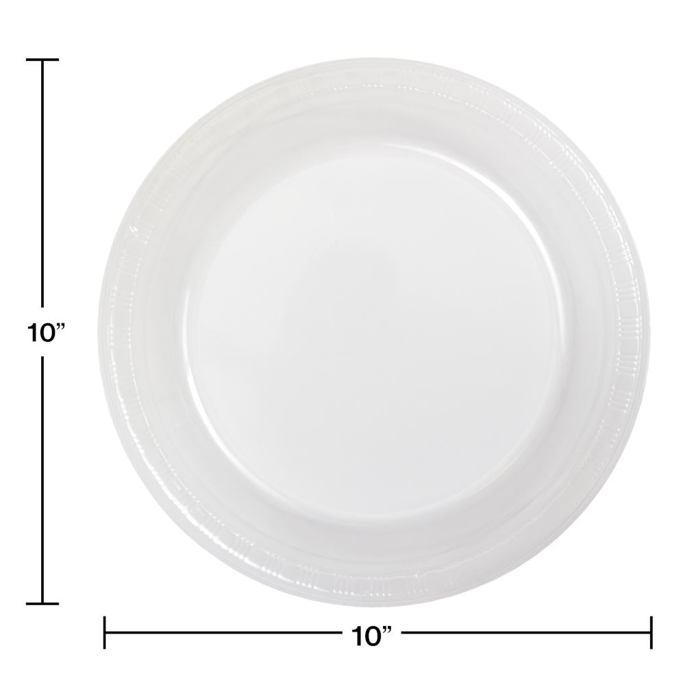 240ct Bulk Clear Plastic Banquet Plates