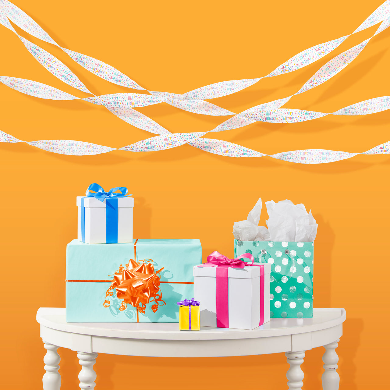 Bulk Happy Birthday Streamers (12 per Case)