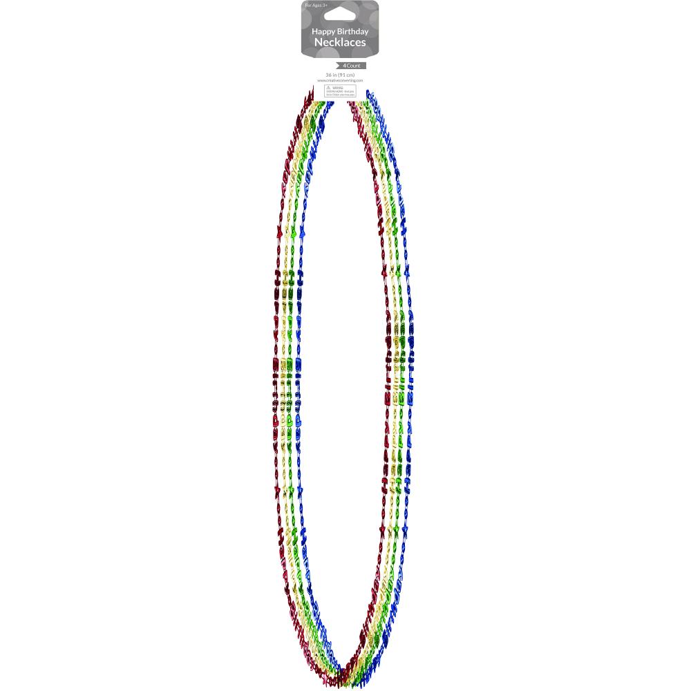 48ct Bulk Happy Birthday Necklaces