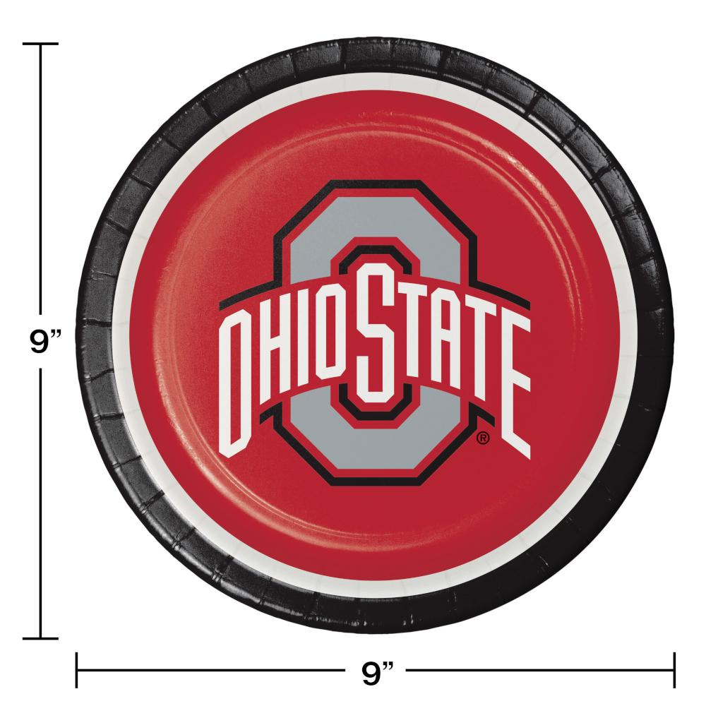 96ct Bulk Ohio State University Dinner Plates