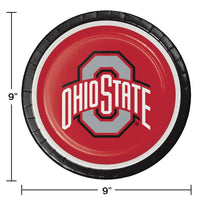 96ct Bulk Ohio State University Dinner Plates