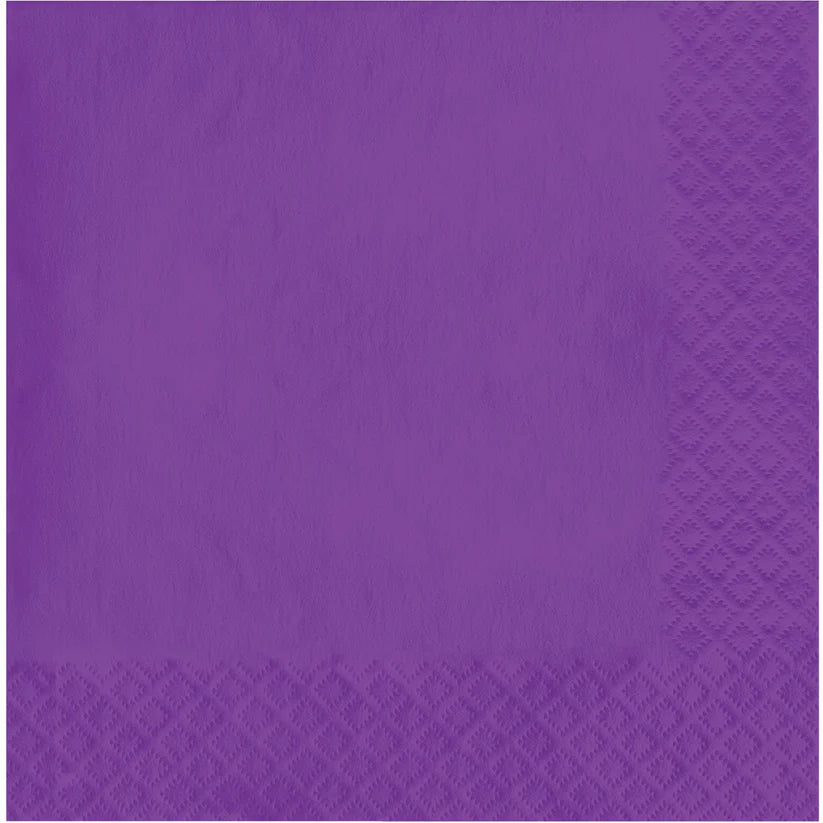Bulk Amethyst Purple Luncheon Napkins 2 Ply (600 per Case)