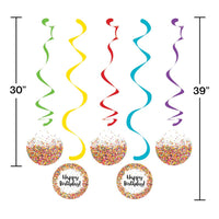 30ct Bulk Confetti Sprinkles Dizzy Danglers