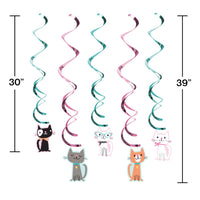 30ct Bulk Purr-fect Cat Party Dizzy Danglers