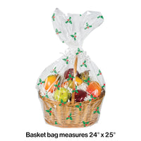 12ct Bulk Holly Basket Bags