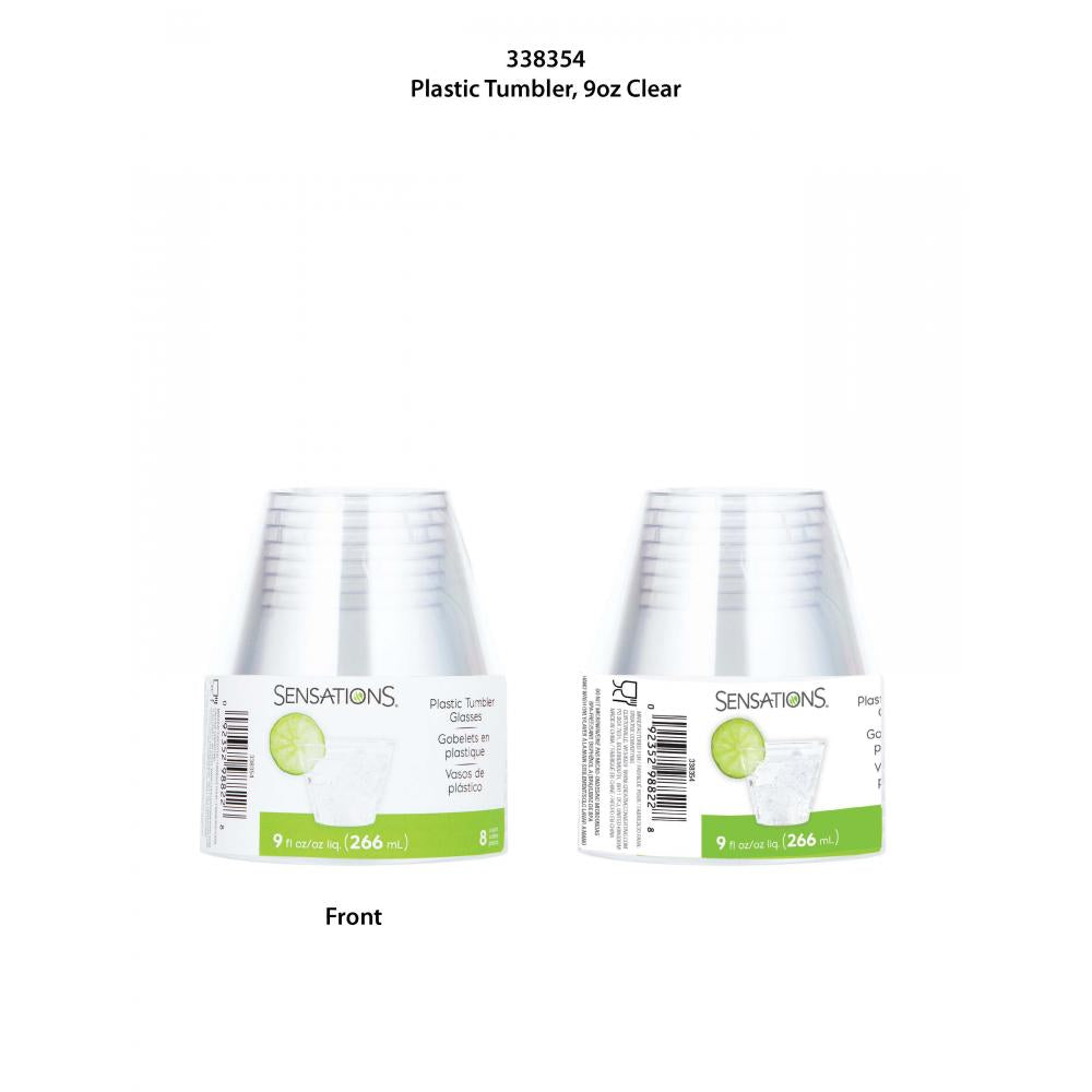96ct Bulk 9 oz Plastic Tumblers