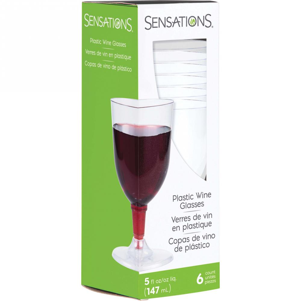 72ct Bulk 5 oz Plastic Wine Glasses