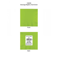 Bulk Case of Fresh Green 40ct 2ply Beverage Napkin