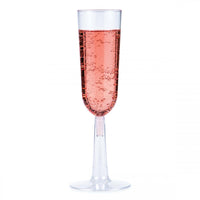 48ct Bulk 7 oz Plastic Champagne Flutes