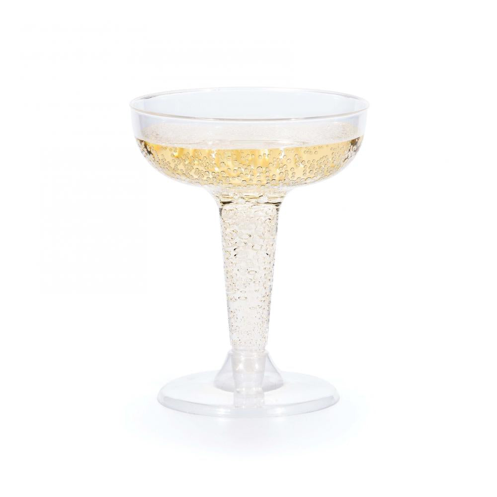 54ct Bulk 4 oz Plastic Champagne Coupes