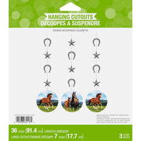 36ct Bulk Wild Horse Hanging Decorations