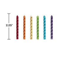 288ct Bulk Rainbow Metallic Spiral Candles