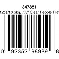 120ct Bulk Clear Pebble Plastic Dessert Plates