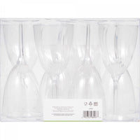 96ct Bulk Clear 8 oz Plastic Wine Glasses
