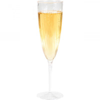 96ct Bulk Clear 6 oz Plastic Champagne Glasses