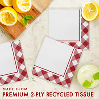 192ct Bulk Classic Gingham Beverage Napkin
