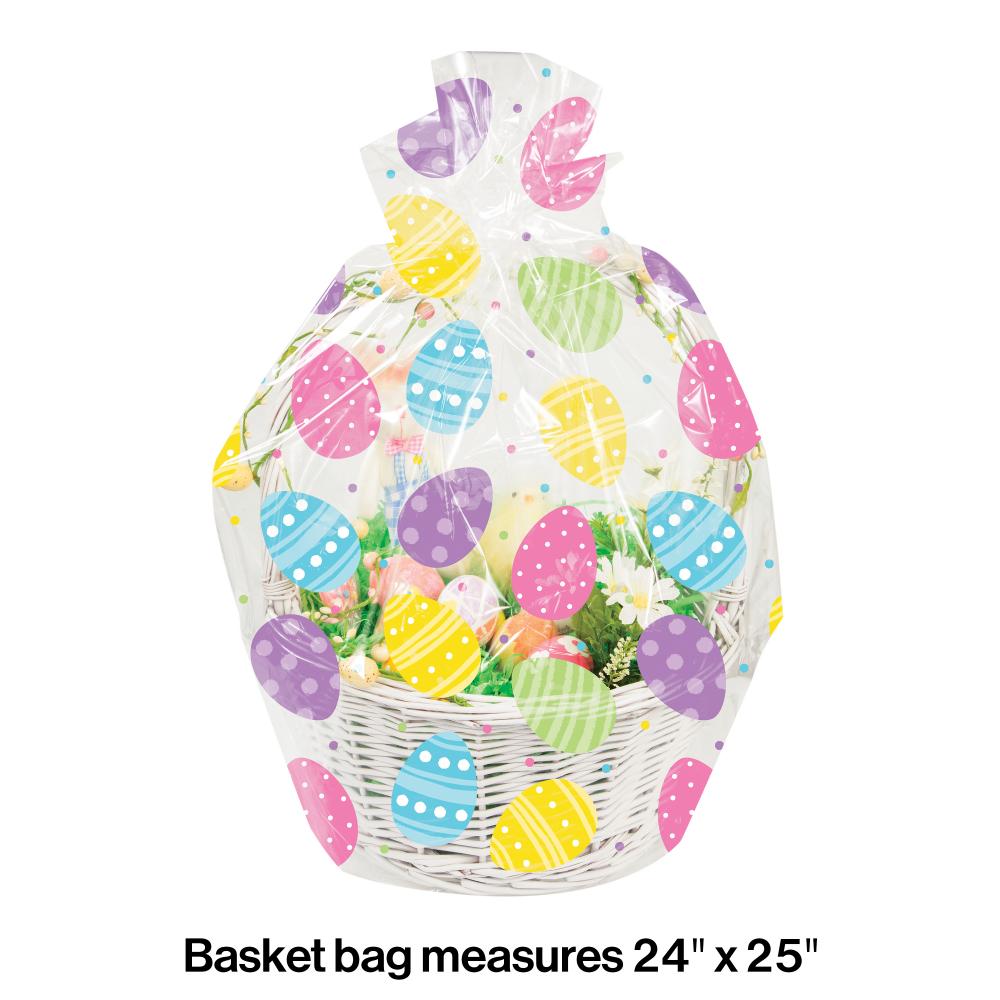 12ct Bulk Easter Eggs Cello Basket Bag