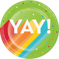 Happy Birthday Bash Dessert Plates (Case of 96) by Creative Converting